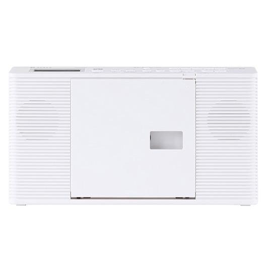 TOSHIBA 東芝 CDラジオ ホワイト AUREX（オーレックス） ワイドFM 声くっきり機能搭...