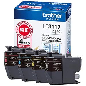 BROTHER ブラザー インクカートリッジ 4色パック　(LC3117-4PK)｜ecj