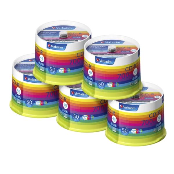 VERBATIM SR80SP50V1C データ用CD-R 700MB 4-48倍速 スピンドルケー...