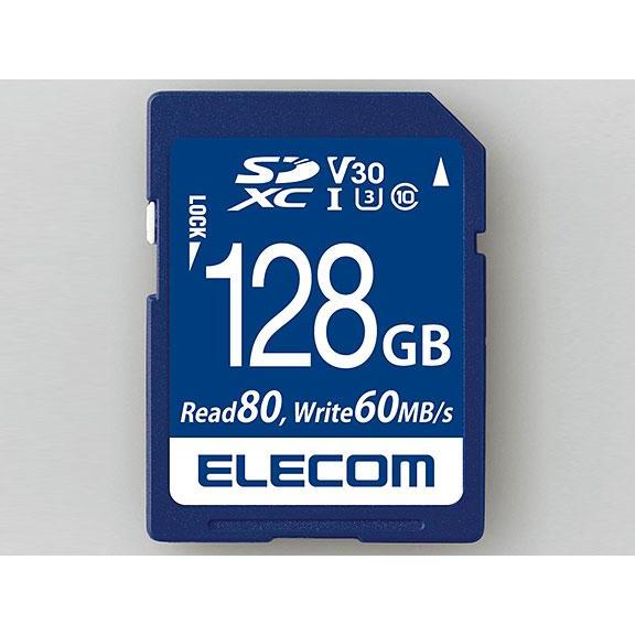 ELECOM エレコム SDXCカード　データ復旧サービス付　ビデオスピードクラス対応　UHS-I　...