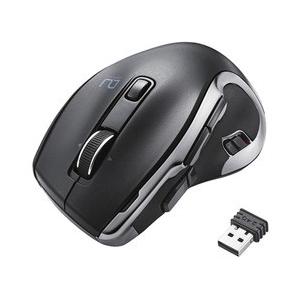 エレコム Ultimate Blueマウス/DUALシリーズ/ハードウェアマクロ搭載/高速スクロール/無線・Bluetooth切替/8ボタン/ブラック(M-DC01MBBK)