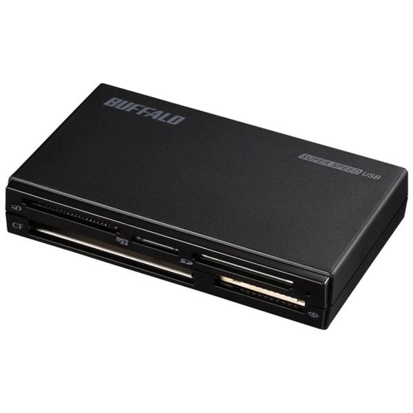 BUFFALO バッファロー USB3.0 マルチカードリーダー ハイエンドモデル ブラック(BSC...