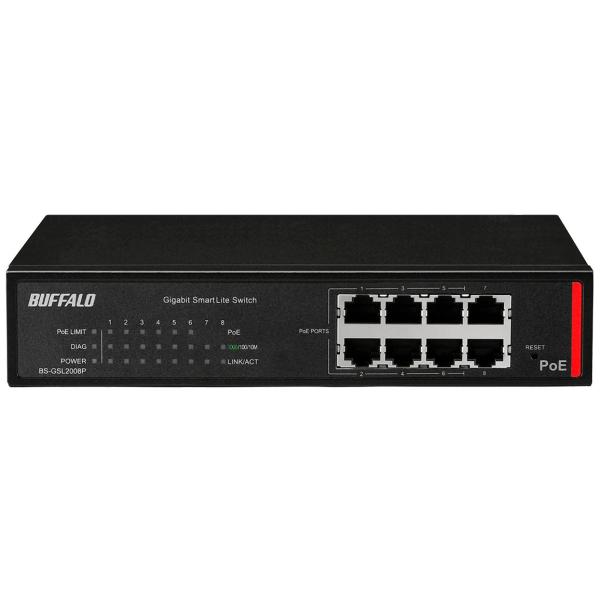 BUFFALO バッファロー 法人向け Giga対応 POE Layer2 スマートLiteスイッチ...