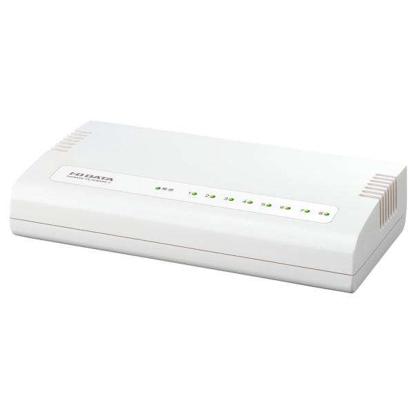 IODATA アイオーデータ 100BASE-TX/10BASE-Te 8ポート レイヤー2スイッチ...