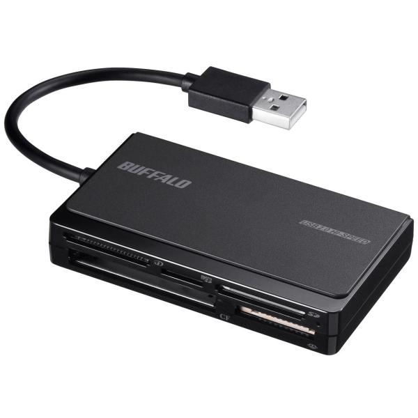 BUFFALO バッファロー BSCR500U2BK USB2.0 マルチカードリーダー UHS-I...