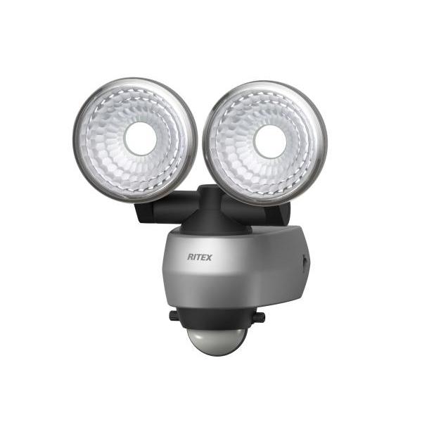 MUSASHI ムサシ センサーライト シルバー 本体サイズ:幅15.5×奥行11.5×高さ16.9...