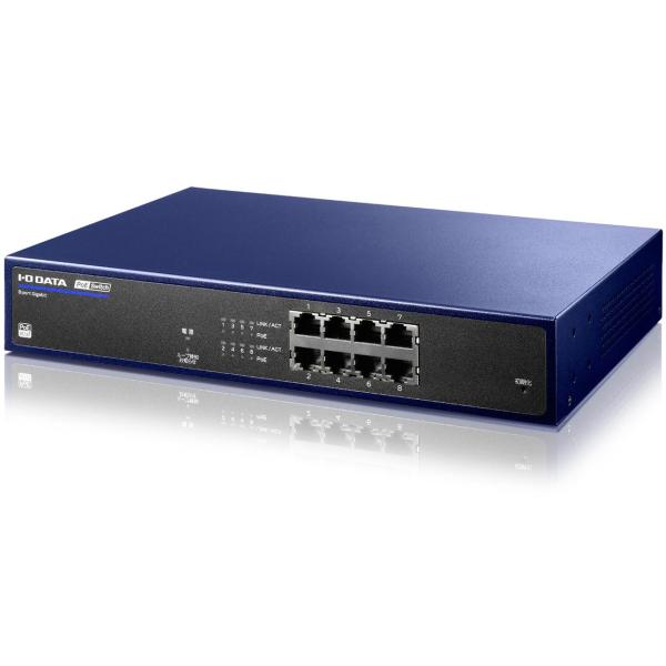 IODATA アイオーデータ IEEE802.3at(Type2)対応8ポートPoEスイッチ BSH...