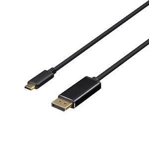 バッファロー ディスプレイ変換ケーブル USB Type-C-DP 1m ブラック (BDCDP10BK)の商品画像