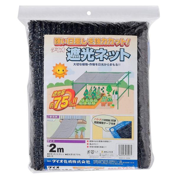 イノベックス ダイオ化成 ラッセル遮光75TH 75% 2mx6m 黒