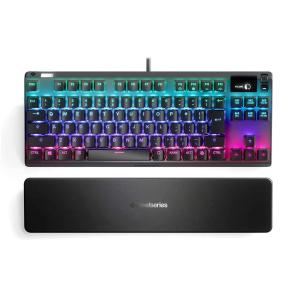 SteelSeries ゲーミングキーボード テンキーレス Apex 7 TKL Blue Switch JP 青軸 有機ELデ...