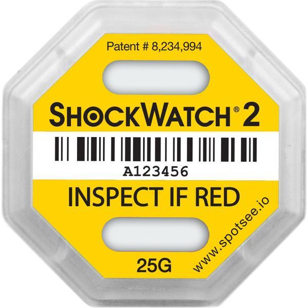アズワン インジケータＳＨＯＣＫＷＡＴＣＨ２２５Ｇ SHOCKWATCH2-25G 1箱(2枚入)
