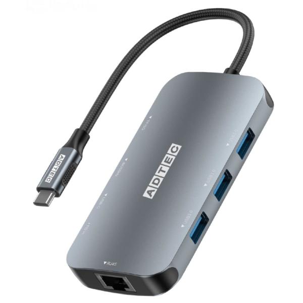 ADTEC アドテック マルチポートハブ 9in1 USB-C (Type-C. Type-A. S...