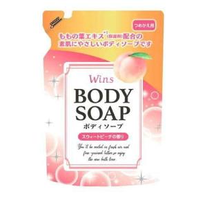 日本合成洗剤 ウインズ ボディソープ スウィートピーチの香り つめかえ用 340g