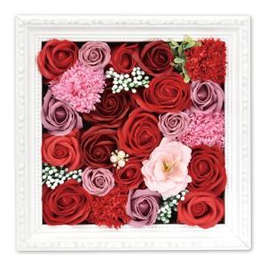 ポピー名古屋(Poppy Nagoya) ソープフラワー 3カラー ウッドスタンドBOX(16個アソート)PK/RD/YE 色指定可 (S-200RD) 入数:16
