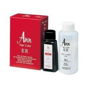 12セット)アン ヘアカラー エル 1剤40ml/2剤80ml 23E 暗褐色 : アット