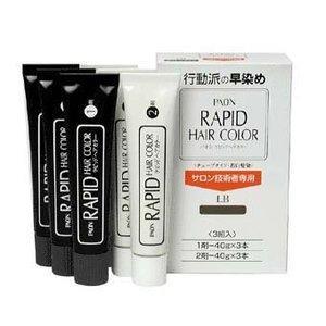 ヘンケルジャパン パオンラピッドヘアカラー業務用 3組入 B 茶色がかった黒褐色