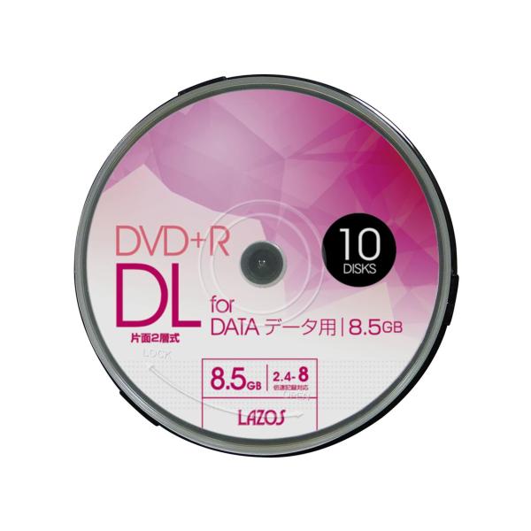 リーダーメディアテクノ ブランクメディアディスク DVD+R DL データ用 10枚スピンドル3-6...