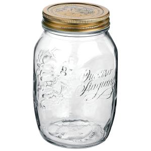 BLANCHE.ASSOCIES Inc. クアトロスタジオーニ 保存瓶 ガラス 保存容器 容量1000ml 約φ10.2×17.1cm