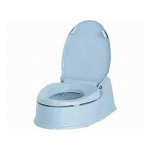 アロン化成 背付ポータブルトイレ楽立AD 介護用品 病院 施設