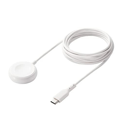 ELECOM Apple Watch磁気充電ケーブル/高耐久/USB-C/2.0m/ホワイト(MPA...