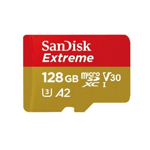 SANDISK エクストリーム microSDXC UHS-Iカード 128GB(SDSQXAA-1...