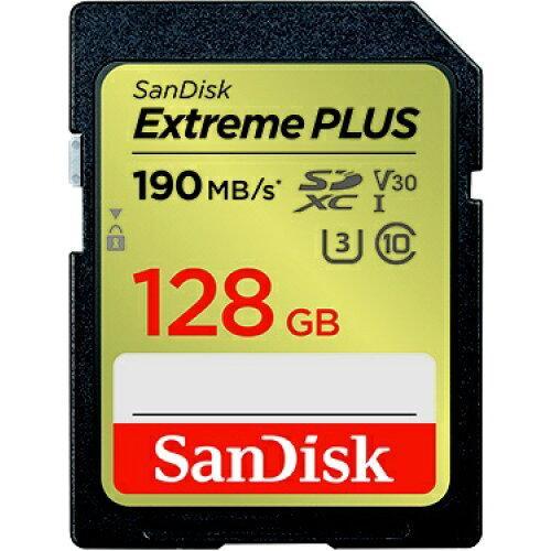 SANDISK サンディスク エクストリーム プラス SDXC UHS-Iカード 128GB(SDS...