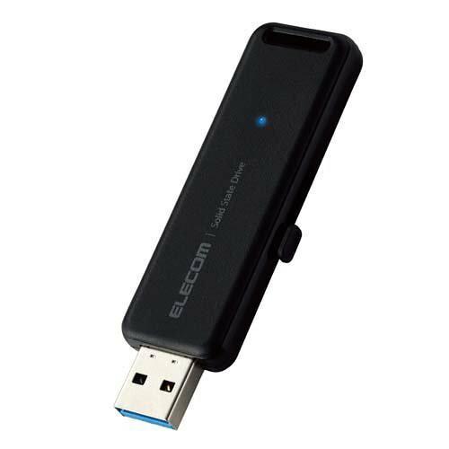 ELECOM エレコム 外付けSSD ポータブル USB3.2(Gen2)対応 スライド式 1TB ...