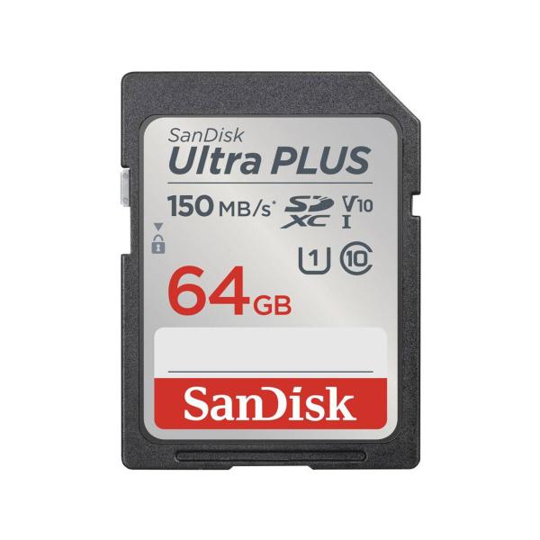 SANDISK サンディスク ウルトラプラス SDXC UHS-Iカード 64GB(SDSDUWC-...