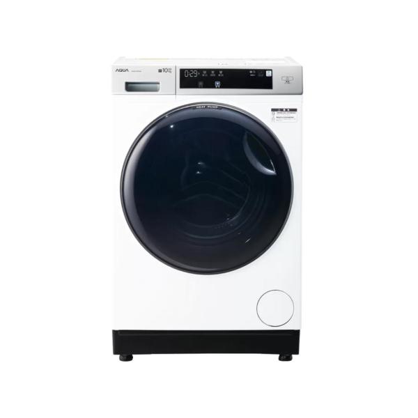 AQUA アクア 10kg ドラム式洗濯乾燥機 左開き ホワイトAQUA　まっ直ぐドラム2.0(AQ...
