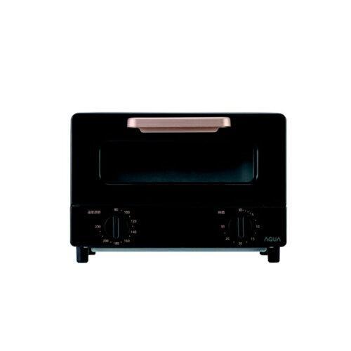 AQUA アクア AQTCG12T_K 瞬速黒鉛ヒーター搭載 2枚焼きトースター ブラック AQT-...