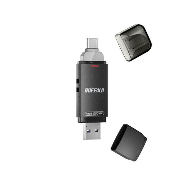 BUFFALO バッファロー SSD-SDH500U3-BA USB3.2(Gen2) Type-C...