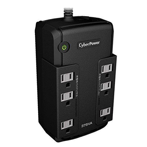 Cyber Power 無停電電源装置 (常時商用給電/矩形波出力) 375VA/255W CP37...