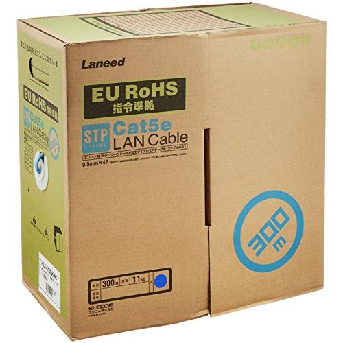 ELECOM エレコム EU RoHS指令準拠 CAT5E対応 STPケーブル 300m/リール巻(...