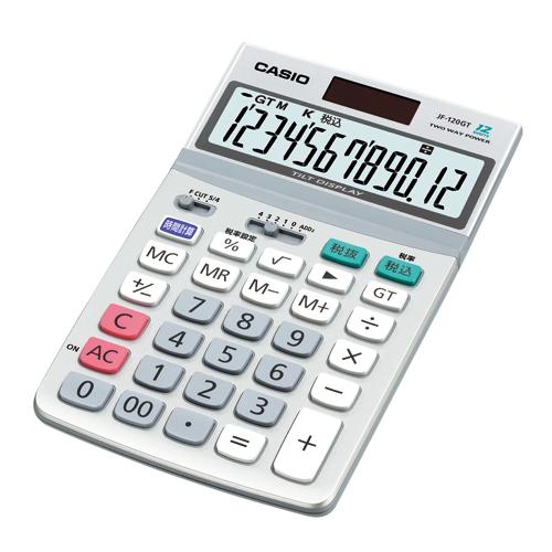 CASIO カシオ カシオ スタンダード電卓 時間・税計算 ジャストタイプ 12桁 JF-120GT...