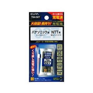 朝日電器 ELPA エルパ 子機用 大容量長持ち充電池 TSA-027｜ecjoyecj23