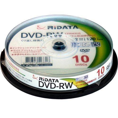 RiTEK ライテック製 RiDATA DVD-RW 繰り返し録画用 10枚パック DVD-RW12...