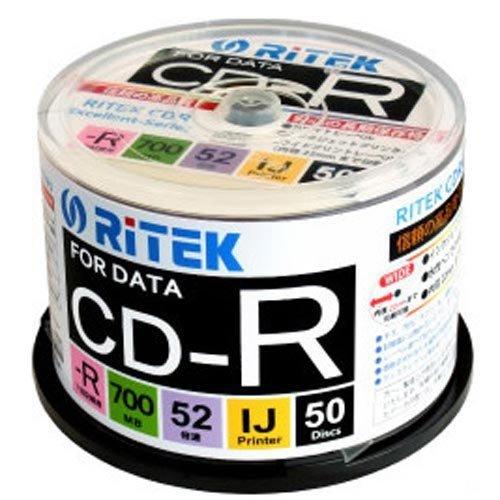 RiTEK データ用CD-R 700MB 1-52倍速 スピンドルケース入50枚P　CD-R700E...