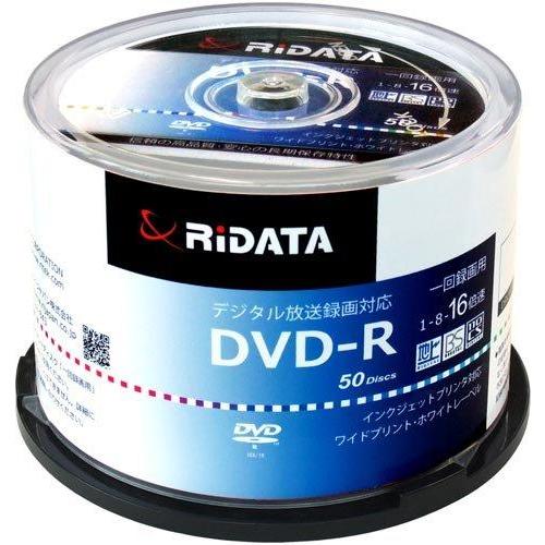 RiTEK RiDATA D-RCP16X.PW50RD D 録画用DVD-R 120分 1-16倍...