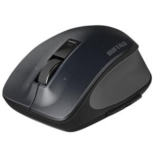 BUFFALO バッファロー 無線BlueLEDプレミアムフィットマウス Mサイズ ブラック(BSM...