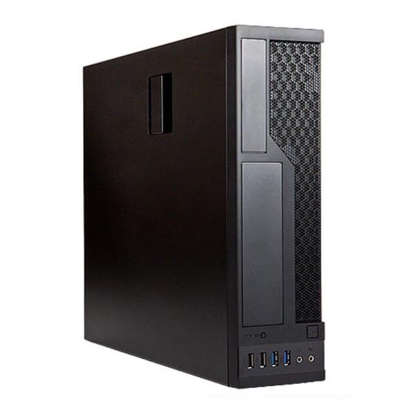 IN WIN MicroATX Mini-ITX スーパー スリムタワーPCケース 黒 IW-CE6...