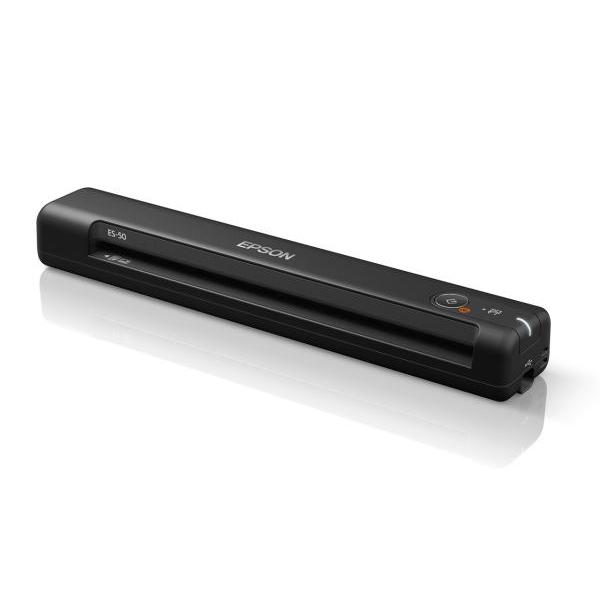 EPSON エプソン ES-50 モバイルスキャナー A4/はがき/名刺/レシート 600 dpi ...