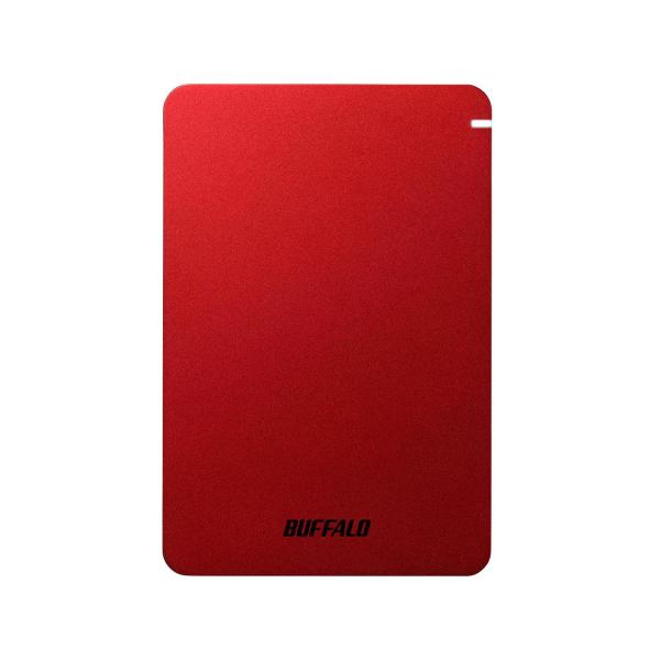 BUFFALO バッファロー USB3.1(Gen.1)対応 耐衝撃ポータブルHDD 1TB レッド...