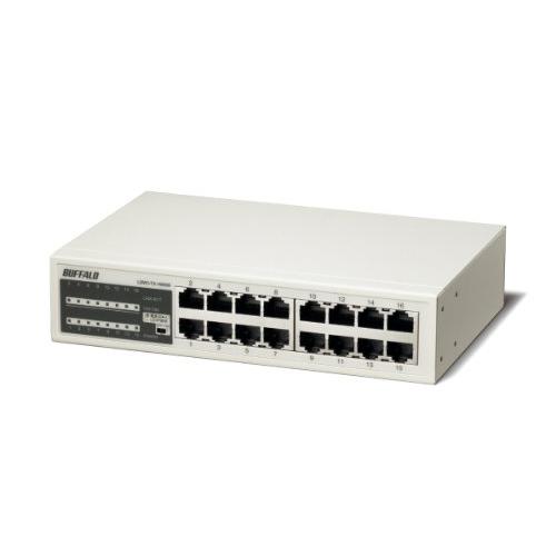 BUFFALO バッファロー 10/100M 16ポート スイッチングHub 電源内蔵モデル LSW...
