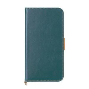 PGA Premium Style iPhone 12/12 Pro用フリップカバー PUレザーダメージ加工 ブルー PG-20GFP01BL