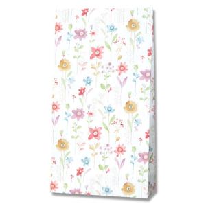 シモジマ(shimojima) シモジマ ヘイコー 紙袋 マチ付 ファンシーバッグ4才 フラワーアラカルト 21x8x38.5cm 100枚 002631500