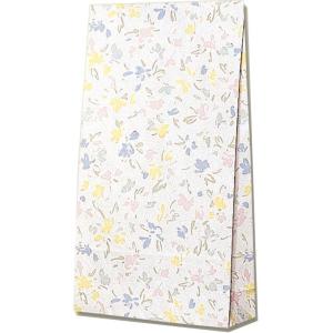 シモジマ(shimojima) HEIKO 紙袋 角底袋 ファンシーバッグ 4才 ペールフラワー 100枚 002650000 1パック(100枚入)