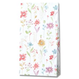 シモジマ(shimojima) HEIKO 紙袋 角底袋 ファンシーバッグ S3 フラワーアラカルト 100枚 003096003 1パック(100枚入)