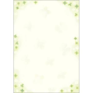 ササガワ タカ印 ポップ用紙 4-1816 和紙風 和柄用紙 和ごころ 白つめ草 A3 10枚