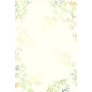 ササガワ(Sasagawa) タカ印 洋柄用紙 グリーンズ 4-1305 はがき大