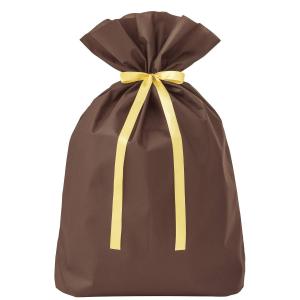 ササガワ(Sasagawa) ササガワ タカ印 ラッピング 袋 超BIG ソフトバッグ ダークブラウン 50-3961